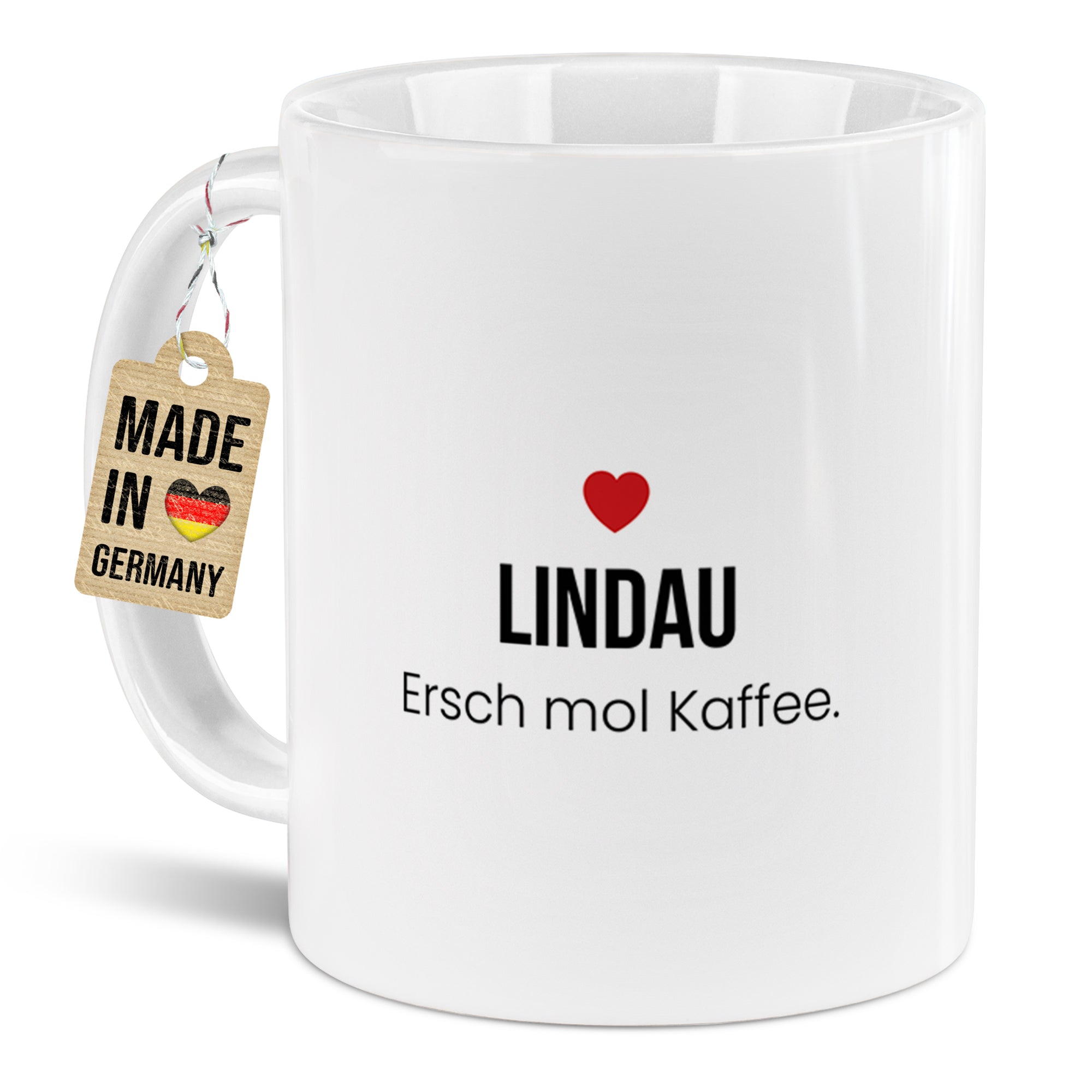 Lindau Kaffeetasse aus Keramik – „Ersch mol Kaffee.“