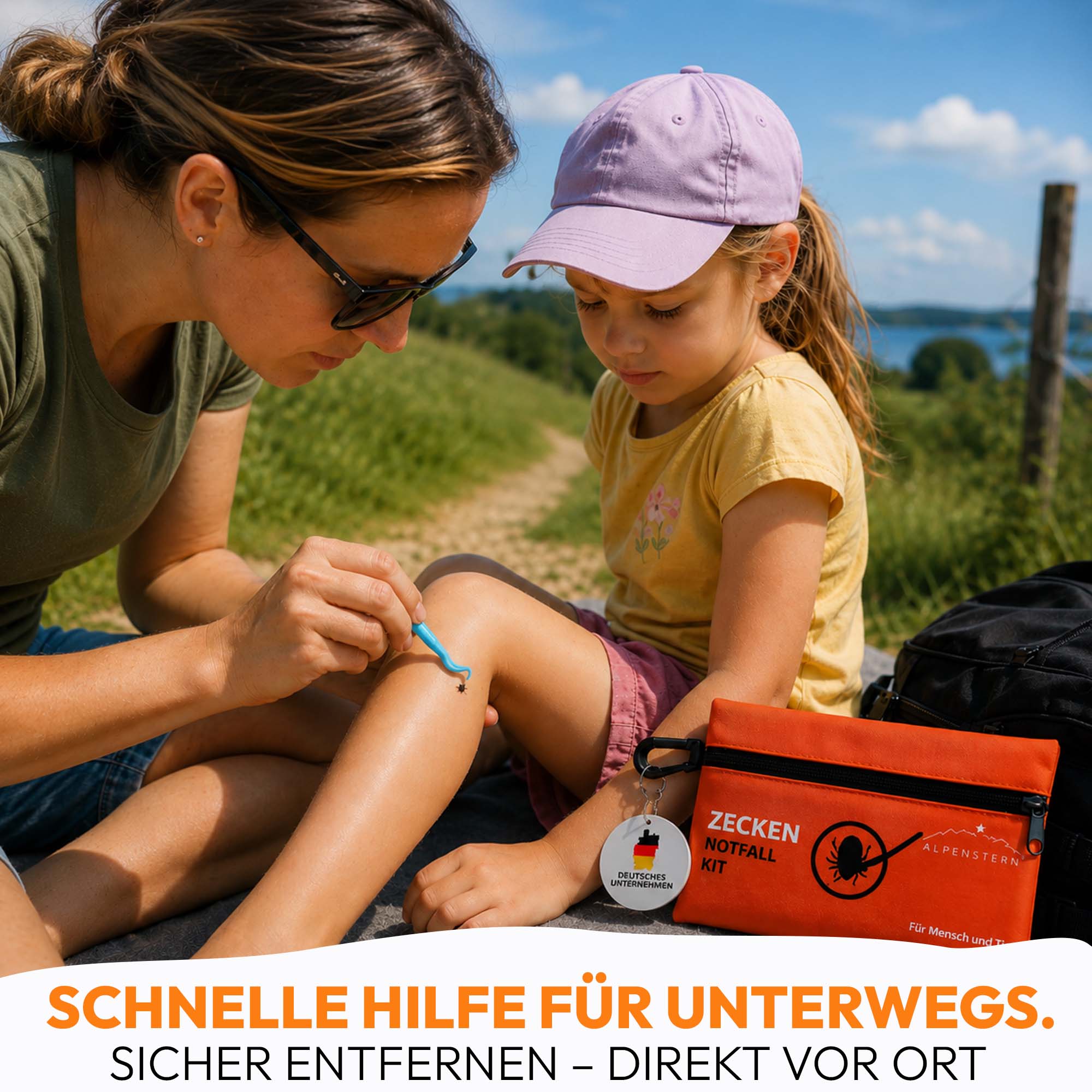 Alpenstern - Zeckenset für Mensch & Tier – Zeckenentferner & Notfallkit