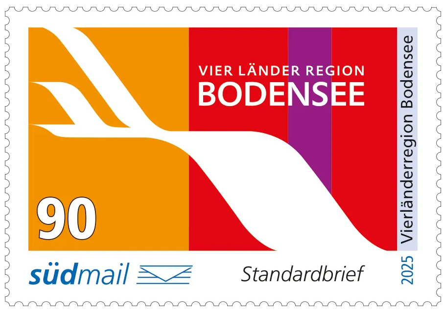 Sonderbriefmarke Vierländerregion Bodensee 2019 – Standardbrief – 10er Bogen (2025)