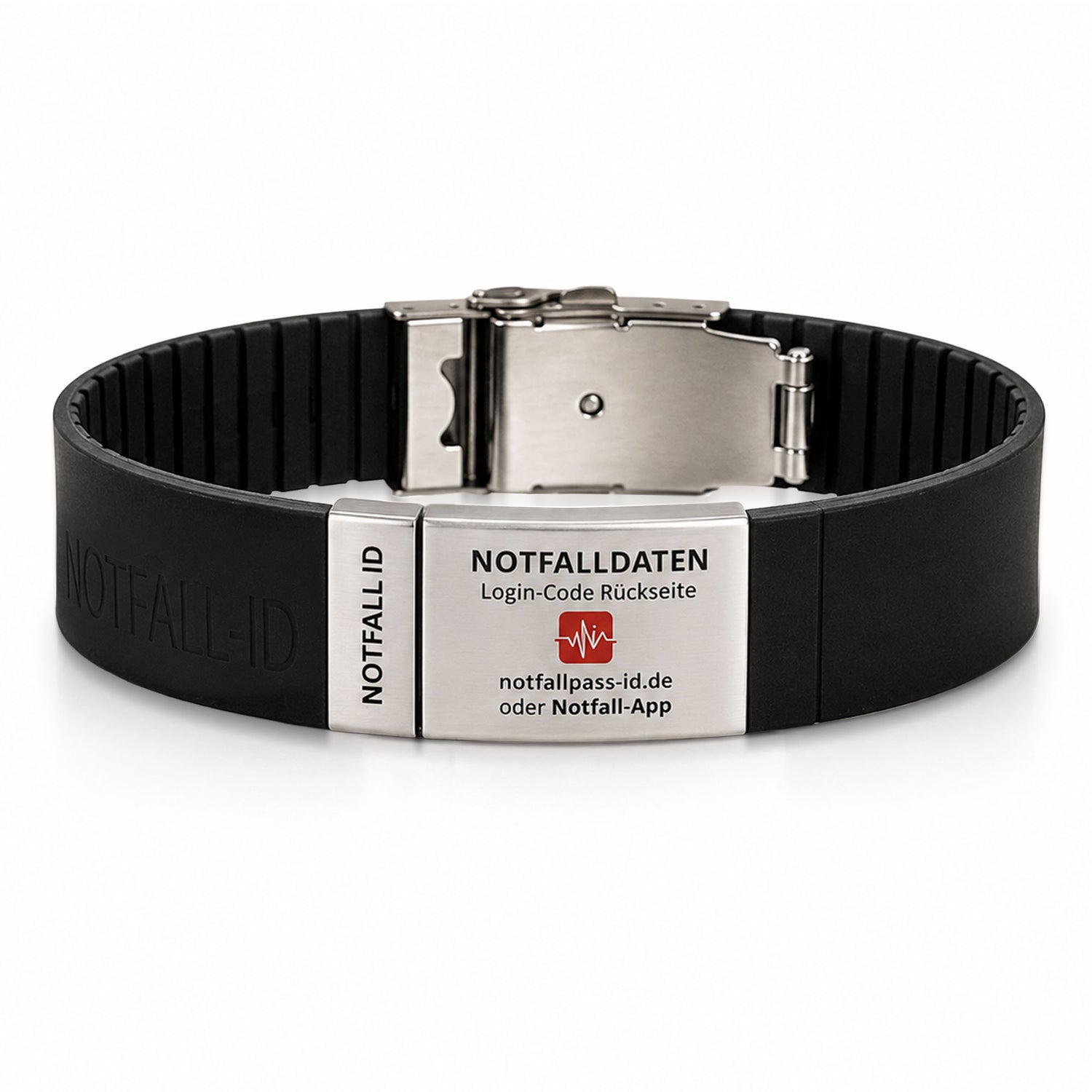 Notfall-ID Armband mit NFC &amp; QR-Code - Medizinisches SOS-Armband
