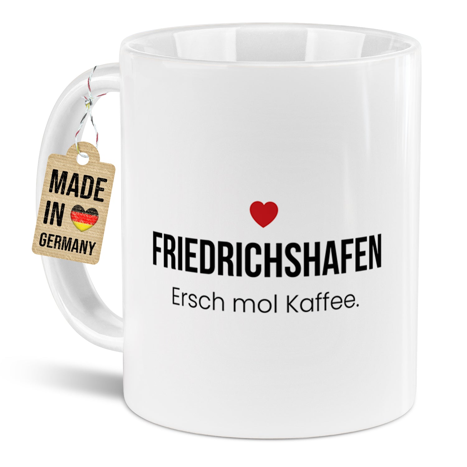 Friedrichshafen Kaffeetasse aus Keramik – „Ersch mol Kaffee.“