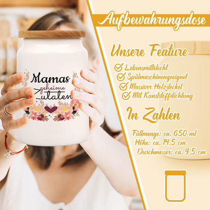 Vorratsdose aus Keramik - Mamas geheime Zutaten