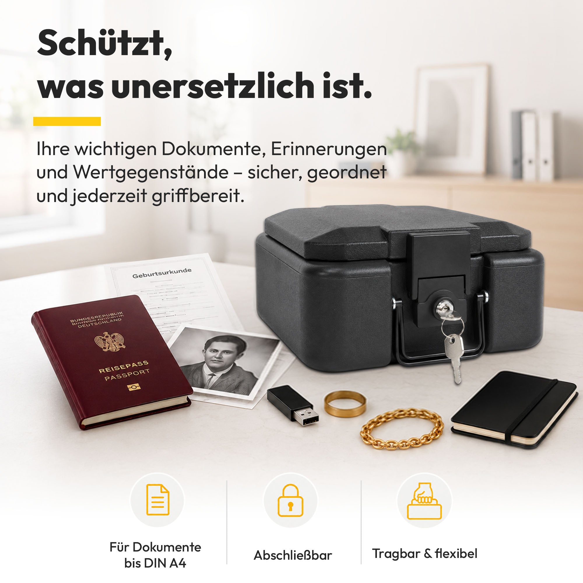 Burg-Wächter - Feuerfeste Dokumentenbox - DIN A4