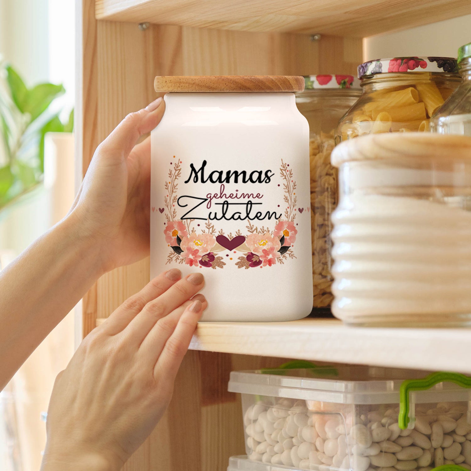 Vorratsdose aus Keramik - Mamas geheime Zutaten