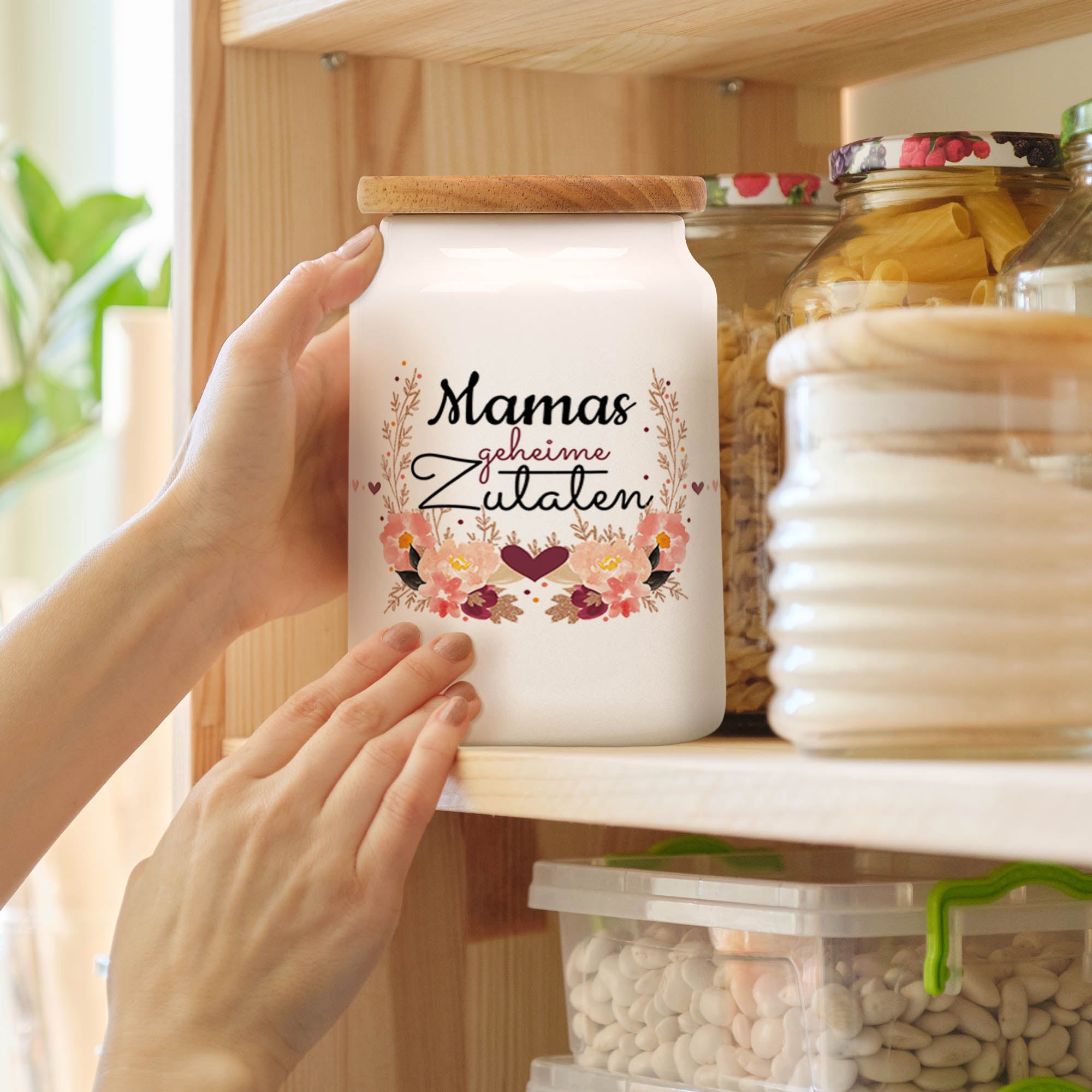 Vorratsdose aus Keramik - Mamas geheime Zutaten