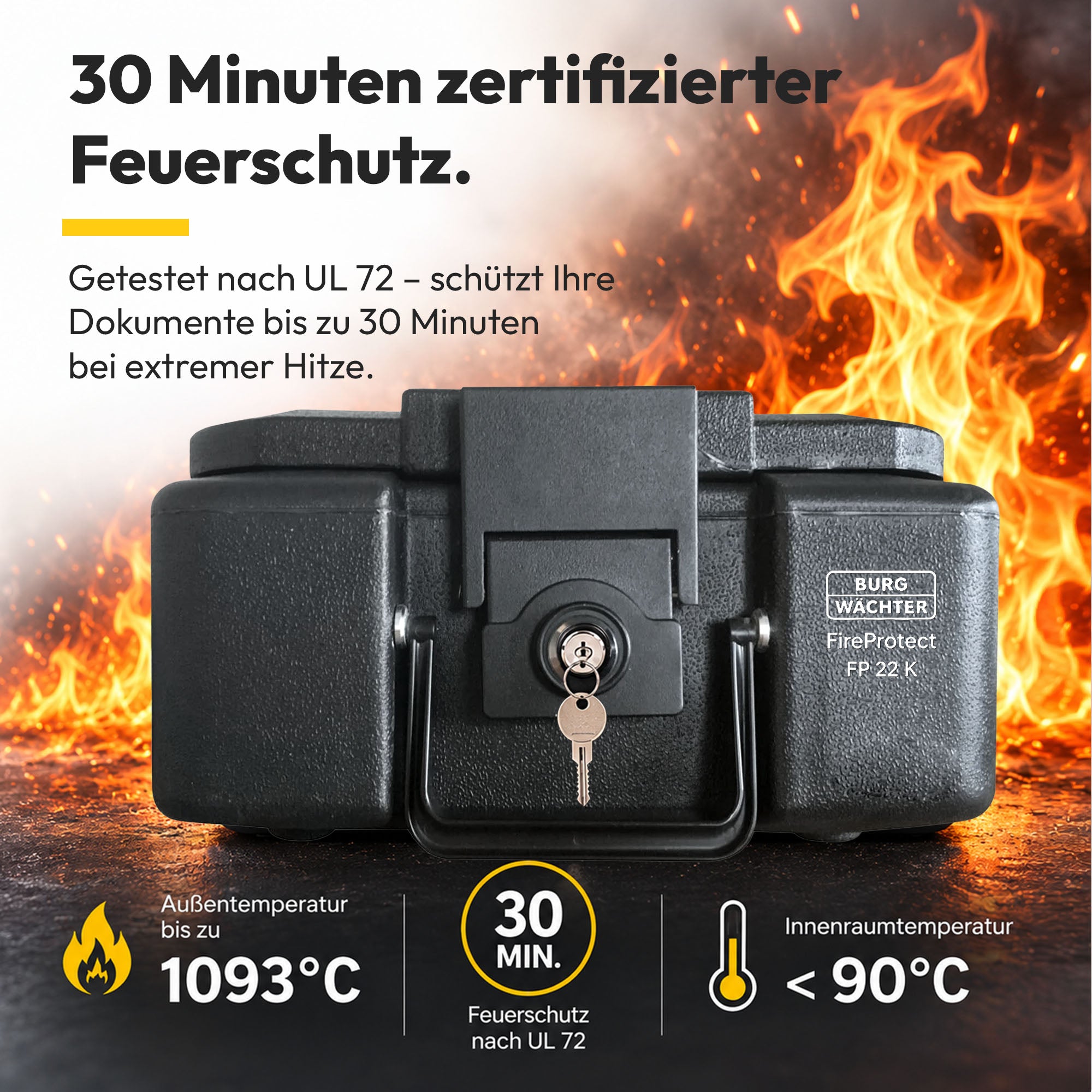 Burg-Wächter - Feuerfeste Dokumentenbox - DIN A4