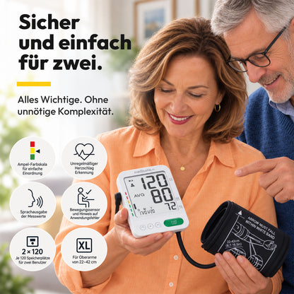 Medisana BU 586 Voice Oberarm-Blutdruckmessgerät