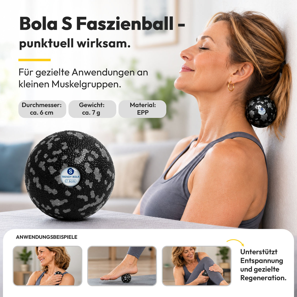 Trendy Sport Faszienrollen-Set – LUA 2in1, Bola S &amp; Dupla