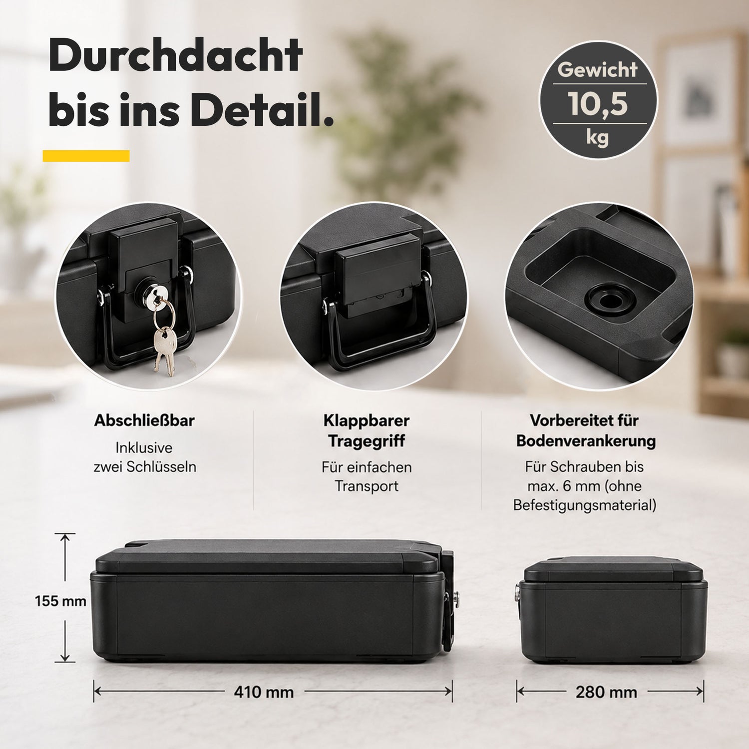 Burg-Wächter - Feuerfeste Dokumentenbox - DIN A4