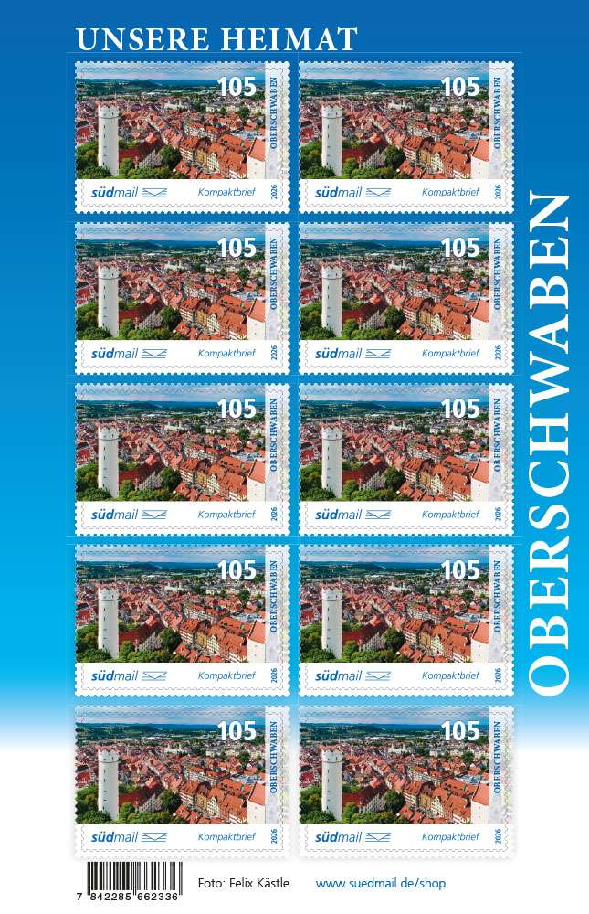 Markenserie Unsere Heimat – Kompaktbrief – 10er Bogen (2026)