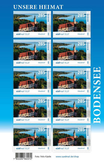 Markenserie Unsere Heimat – Maxibrief – 10er Bogen (2026)