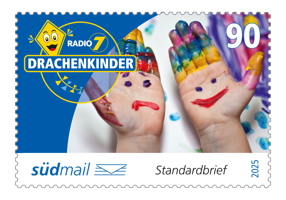 Sonderbriefmarke Radio 7 Drachenkinder 2025 – Standardbrief – 10er Bogen