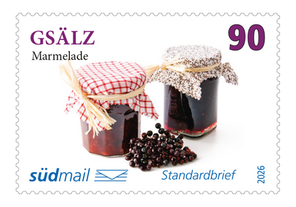 Markenserie Schwäbische Mundart – Standardbrief – 10er Bogen (2026)