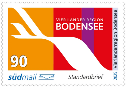 Sonderbriefmarke Vierländerregion Bodensee 2019 – Standardbrief – 10er Bogen (2025)