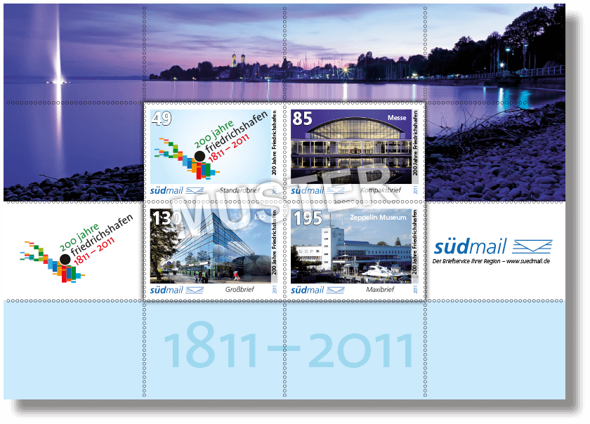 Markenserie 200 Jahre Friedrichshafen – Schmuckbogen